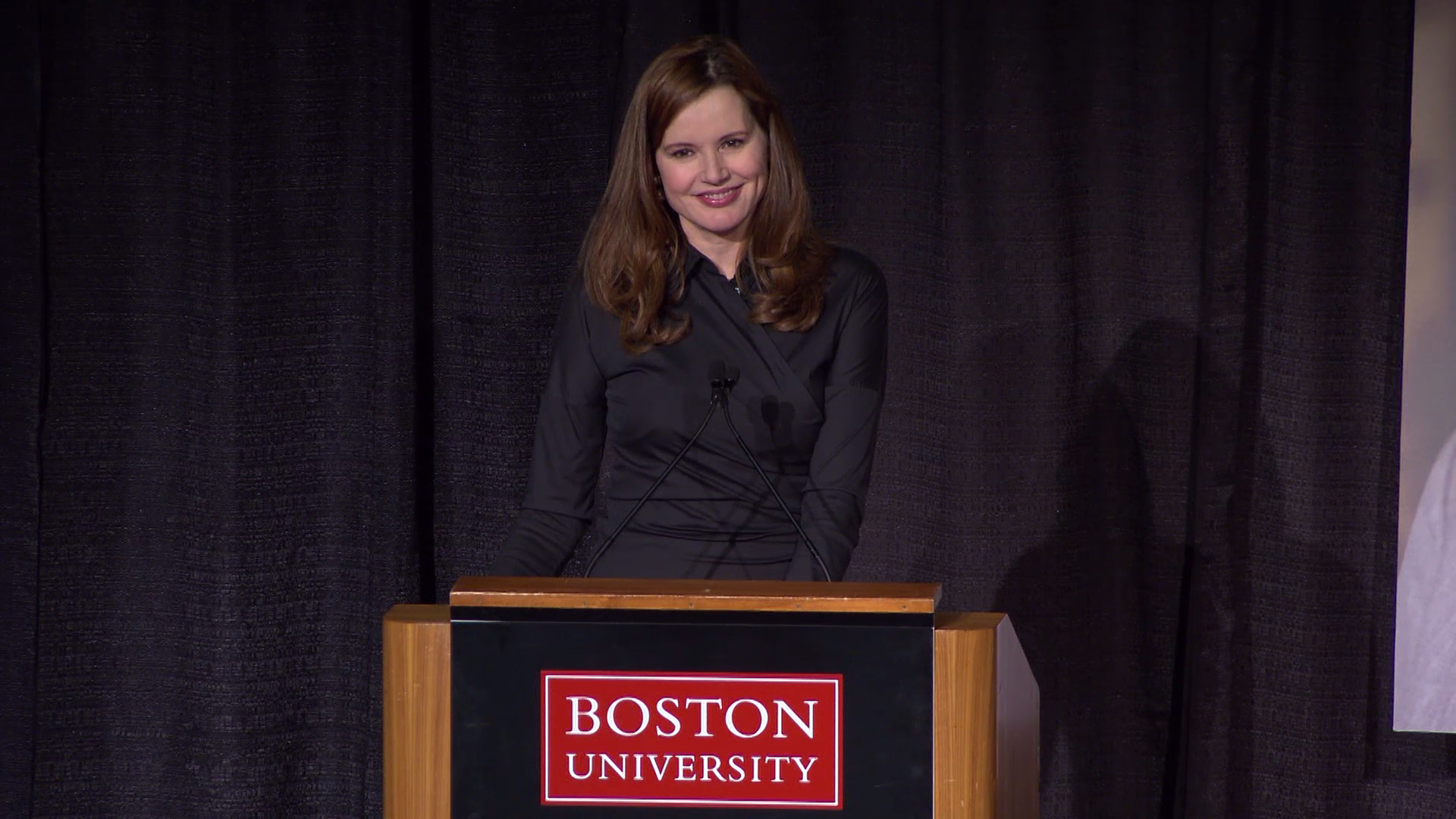 Geena Davis at Boston University